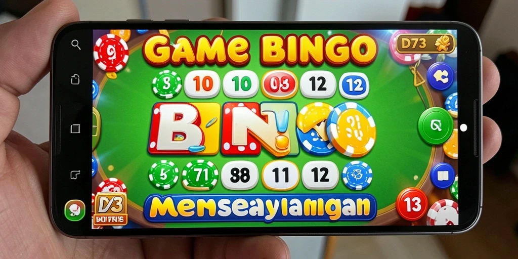 Tampilan gameplay Bingo yang penuh warna dan seru.