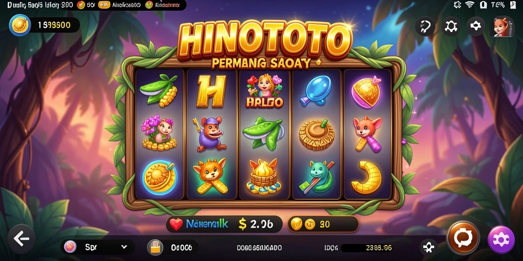 Tampilan gameplay HINOTOTO yang mendebarkan di slot.