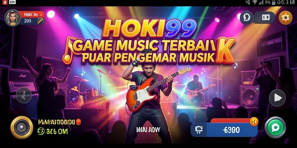 Tangkapan layar HOKI99 yang menampilkan gameplay musik yang seru.