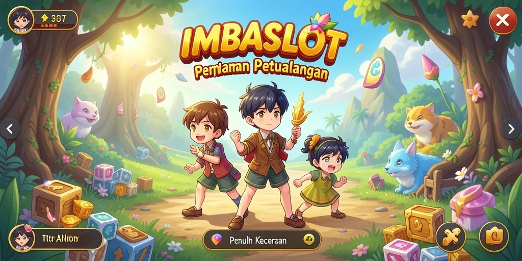 Tangkapan layar IMBASLOT menunjukkan karakter anime dalam aksi yang mendebarkan.