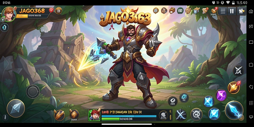 Tampilan gameplay RPG yang mendebarkan dalam JAGO368.