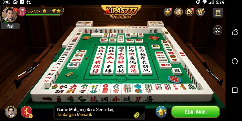 Tangkapan layar dari gameplay <strong>KIPAS777</strong> yang menampilkan aksi Mahjong yang mendebarkan.