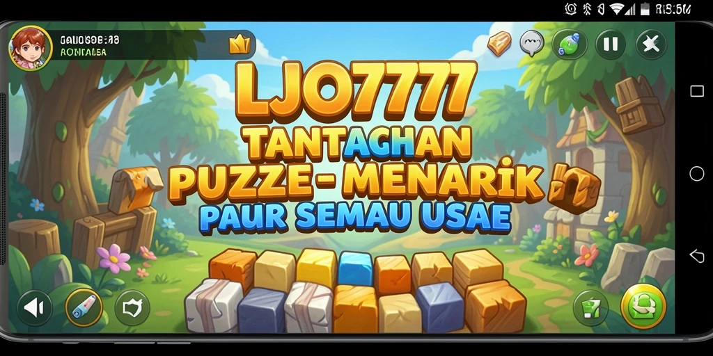 Gameplay seru LJO777 saat menyelesaikan teka-teki Puzzle.