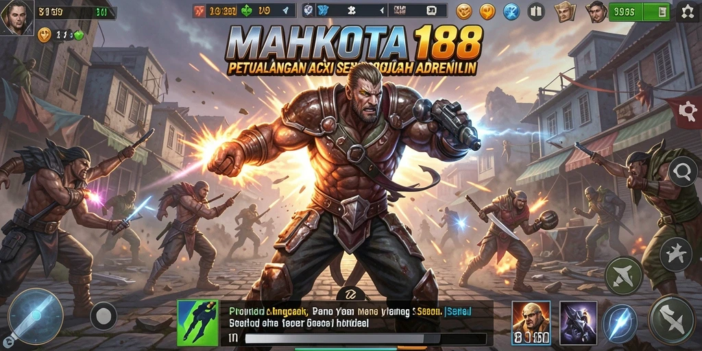 Tangkapan layar gameplay MAHKOTA188 yang intens dan menegangkan.