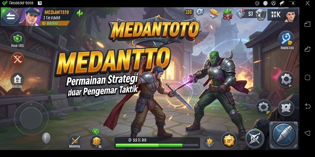 Screenshot gameplay <strong>MEDANTOTO</strong> menampilkan momen strategis dalam pertarungan.