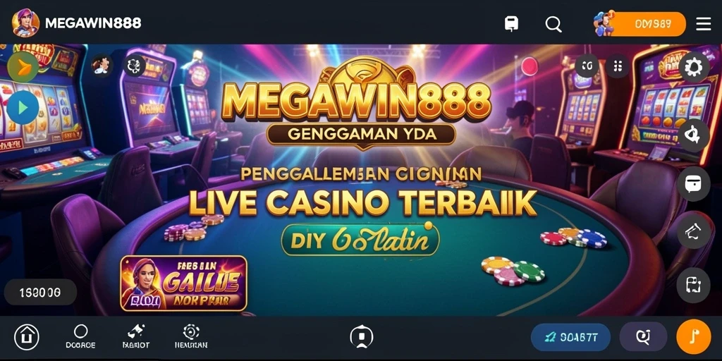 Tampilan gameplay Live Casino yang menarik dan interaktif di MEGAWIN888.