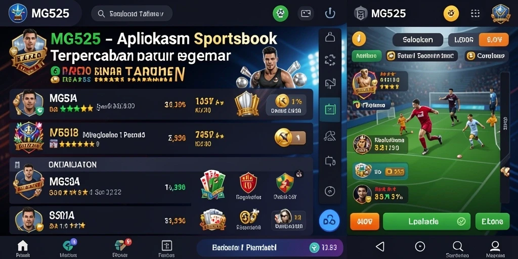 Tampilan menarik dari gameplay Sportsbook MG525 dengan berbagai pilihan taruhan.