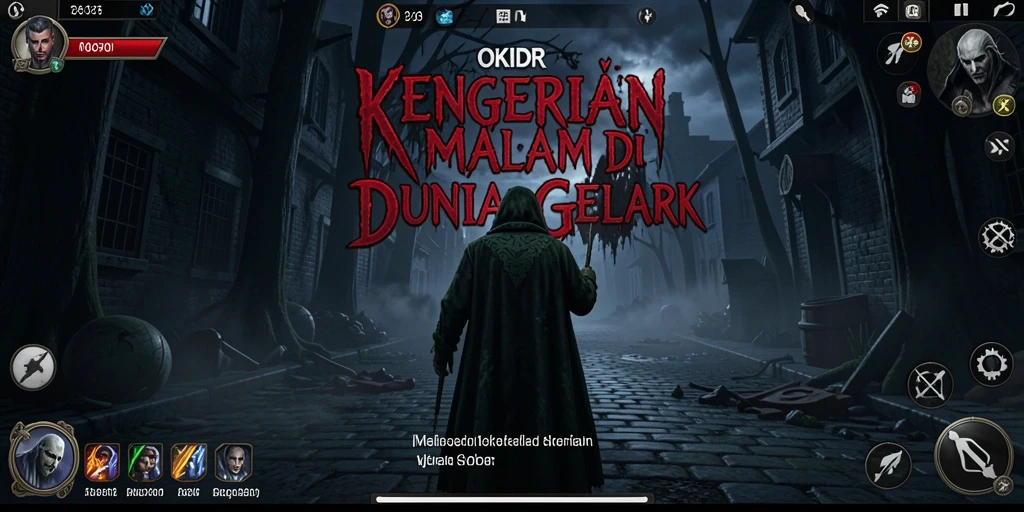Screenshot menampilkan pengalaman gameplay horor yang mendebarkan.