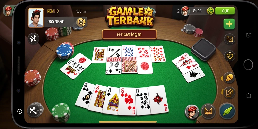 Gameplay seru Gaple dengan grafis menarik di REMI101.