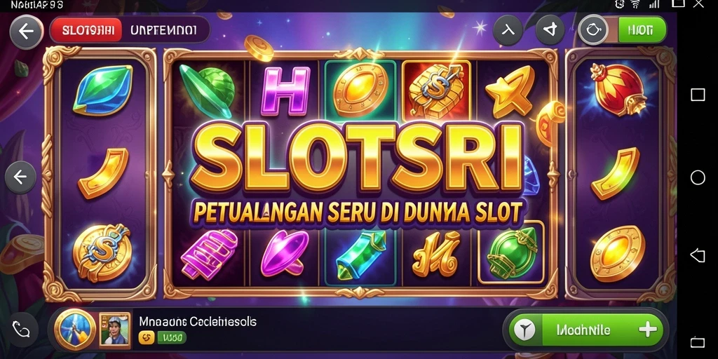 Menampilkan gameplay SLOTSRI dengan grafis menawan dan petualangan seru.